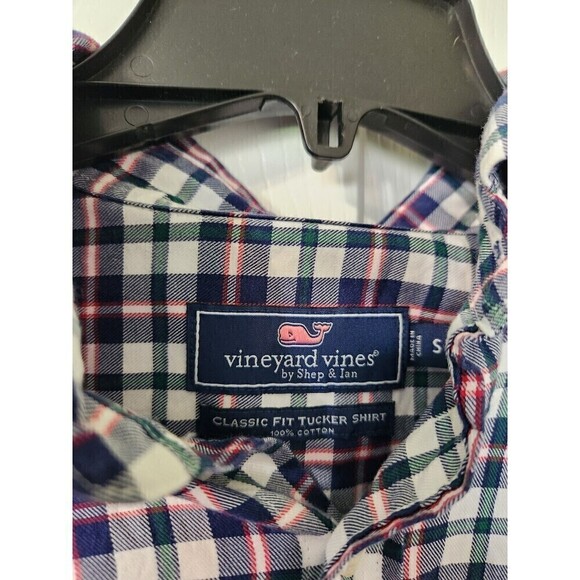 Vinyard Vines Mens Classic Fit Tucker Shirt Plaid Long Sleeve sz S - Picture 3 of 7